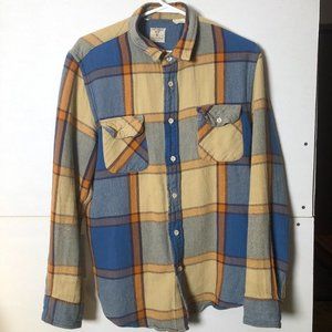 Levi Strauss Western button up plaid shirt
